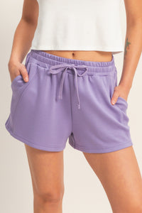 Crew Neck  Dolman Sleeve Short Set