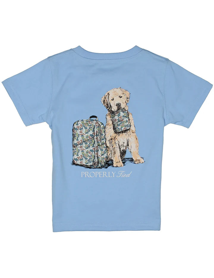Properly Tied Boys Study Buddy SS Light Blue