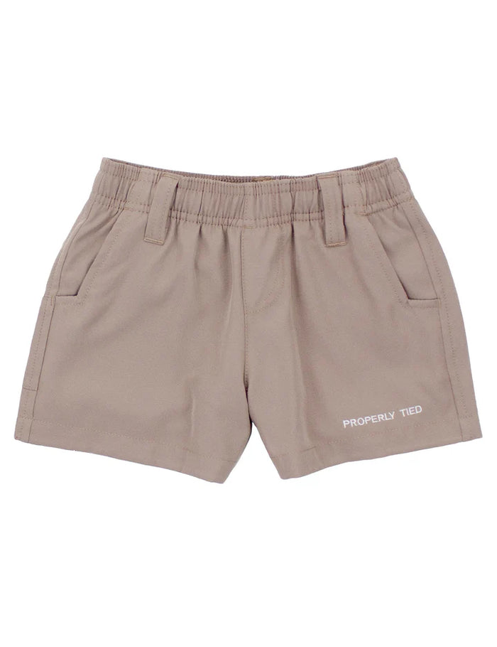 Properly Tied Boys Pintail Short Taupe