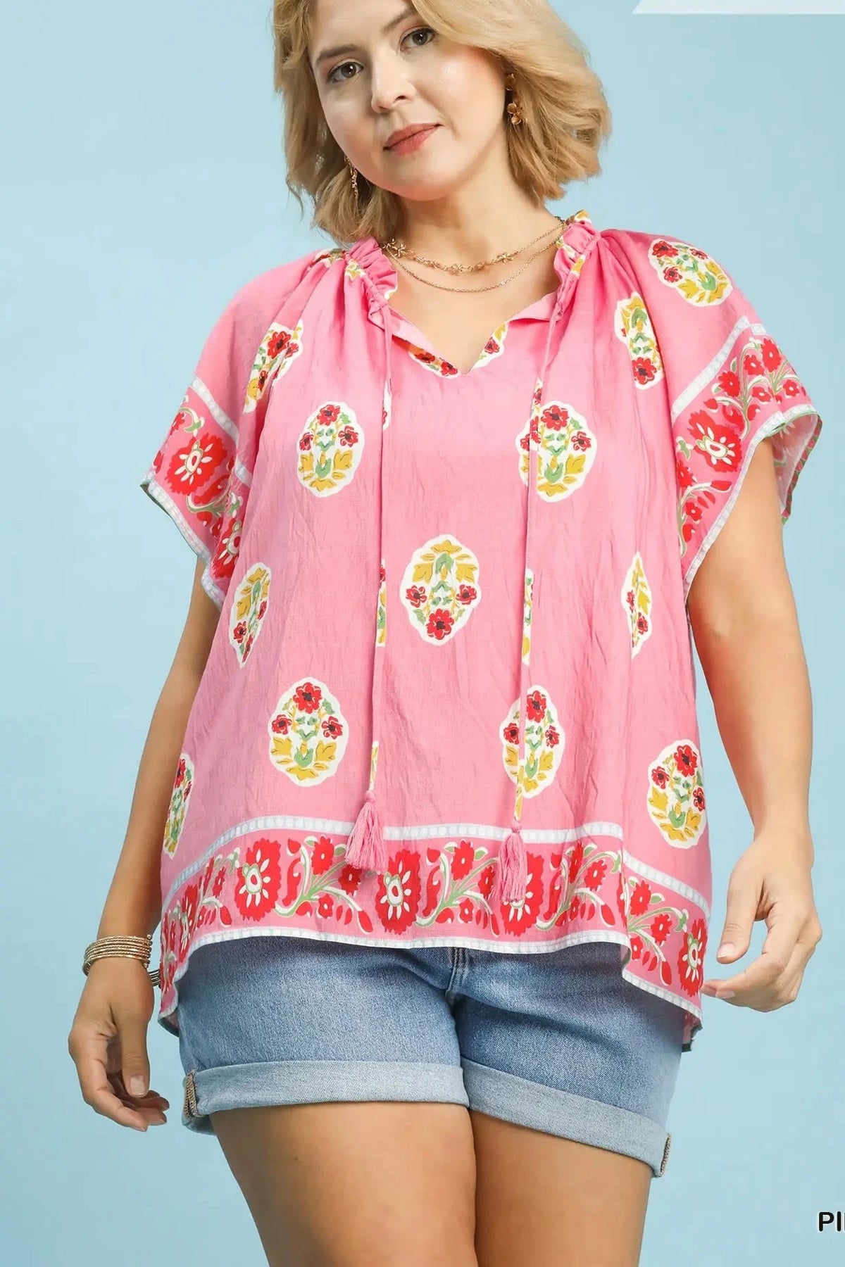 Boho Bloom Border Top