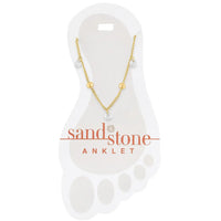 Sand & Stone Anklets Gold