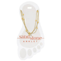 Sand & Stone Anklets Gold