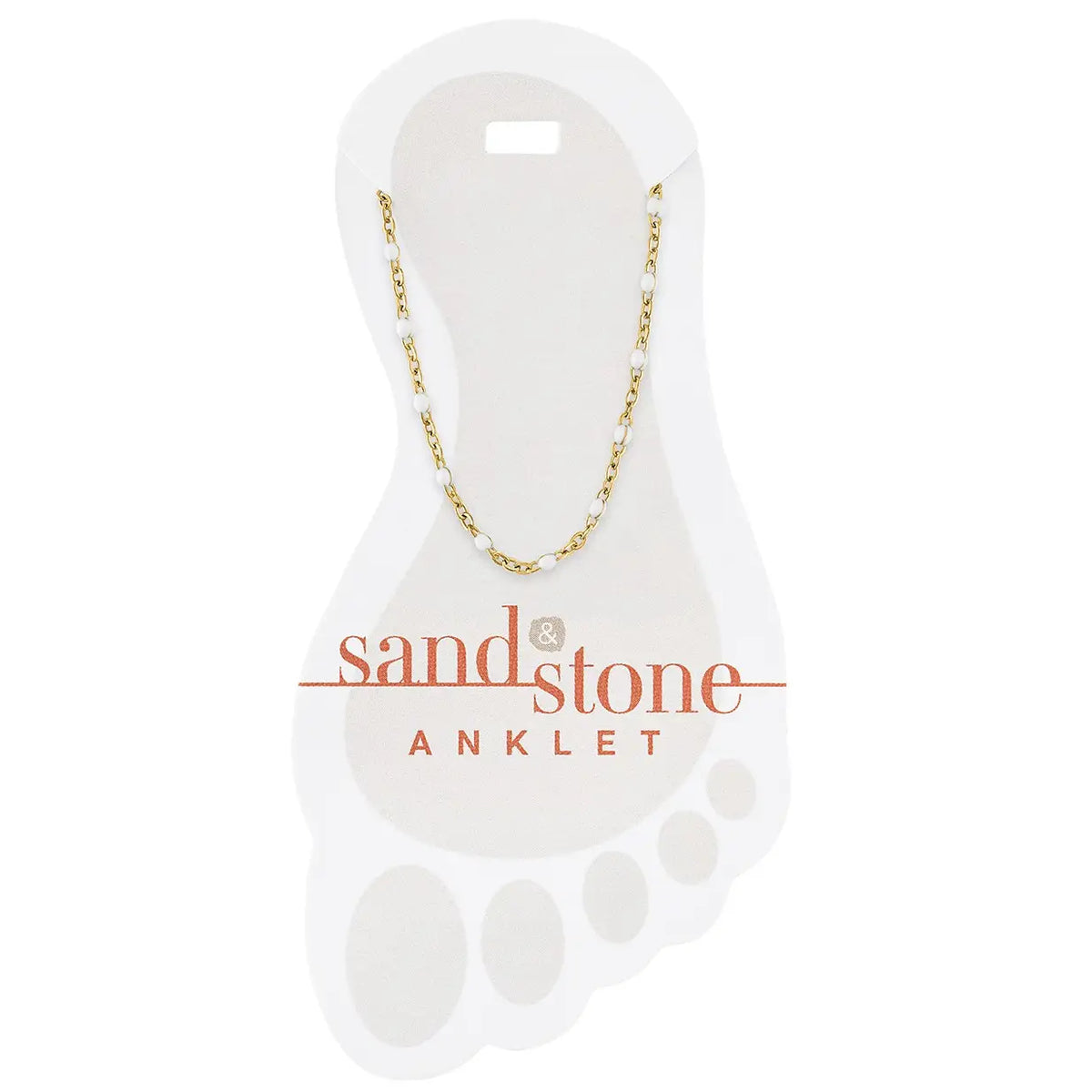 Sand & Stone Anklets Gold