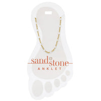 Sand & Stone Anklets Gold