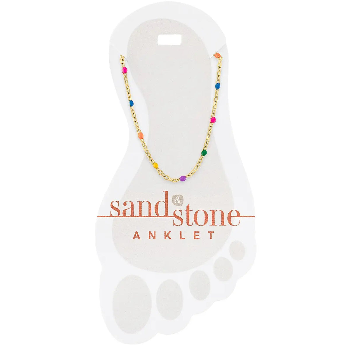 Sand & Stone Anklets Gold