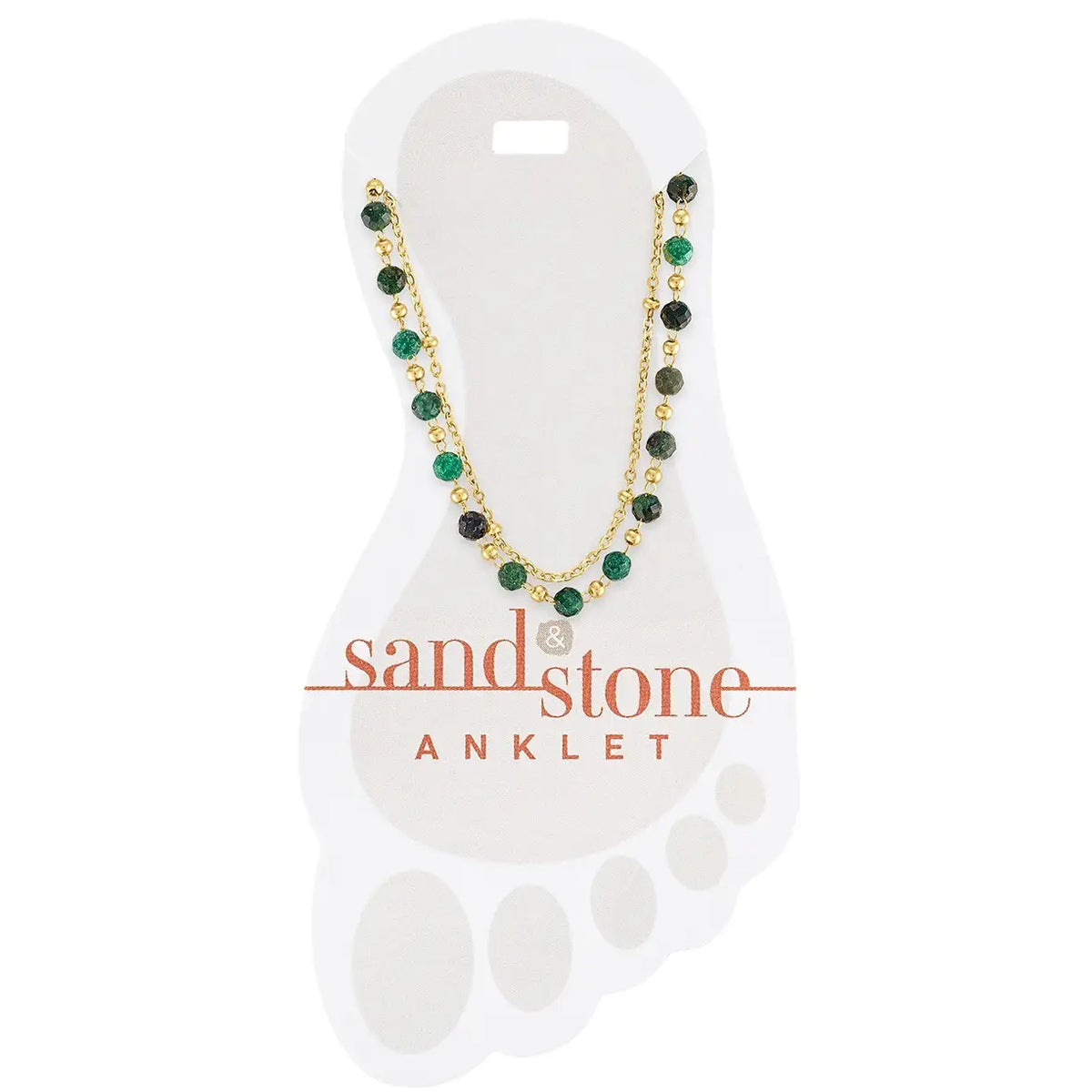 Sand & Stone Anklets Gold