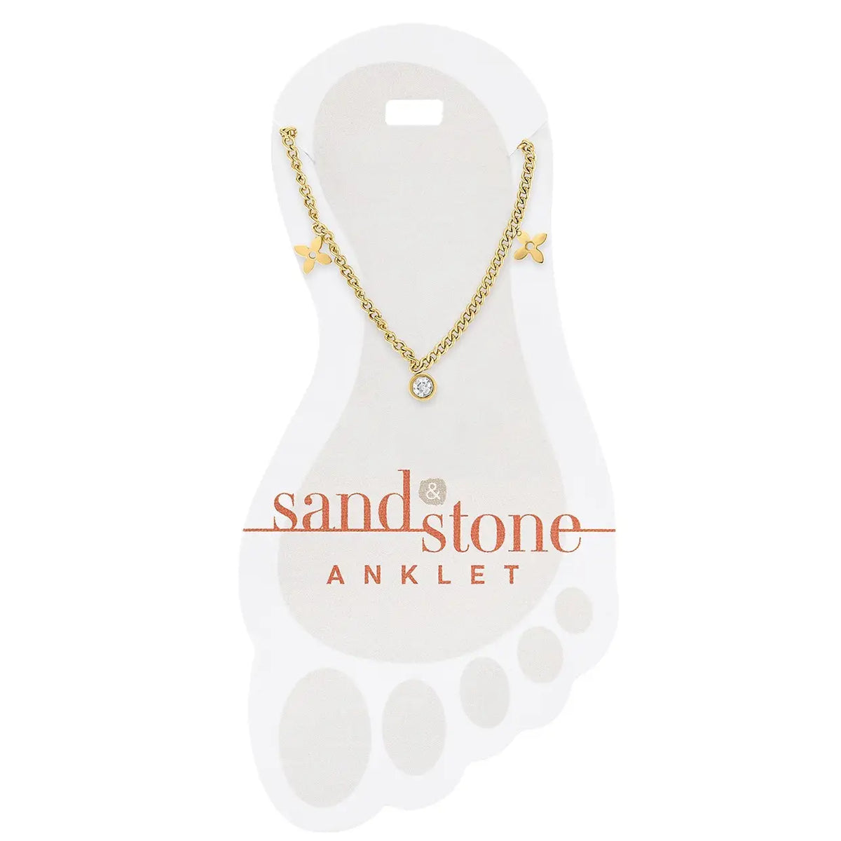 Sand & Stone Anklets Gold