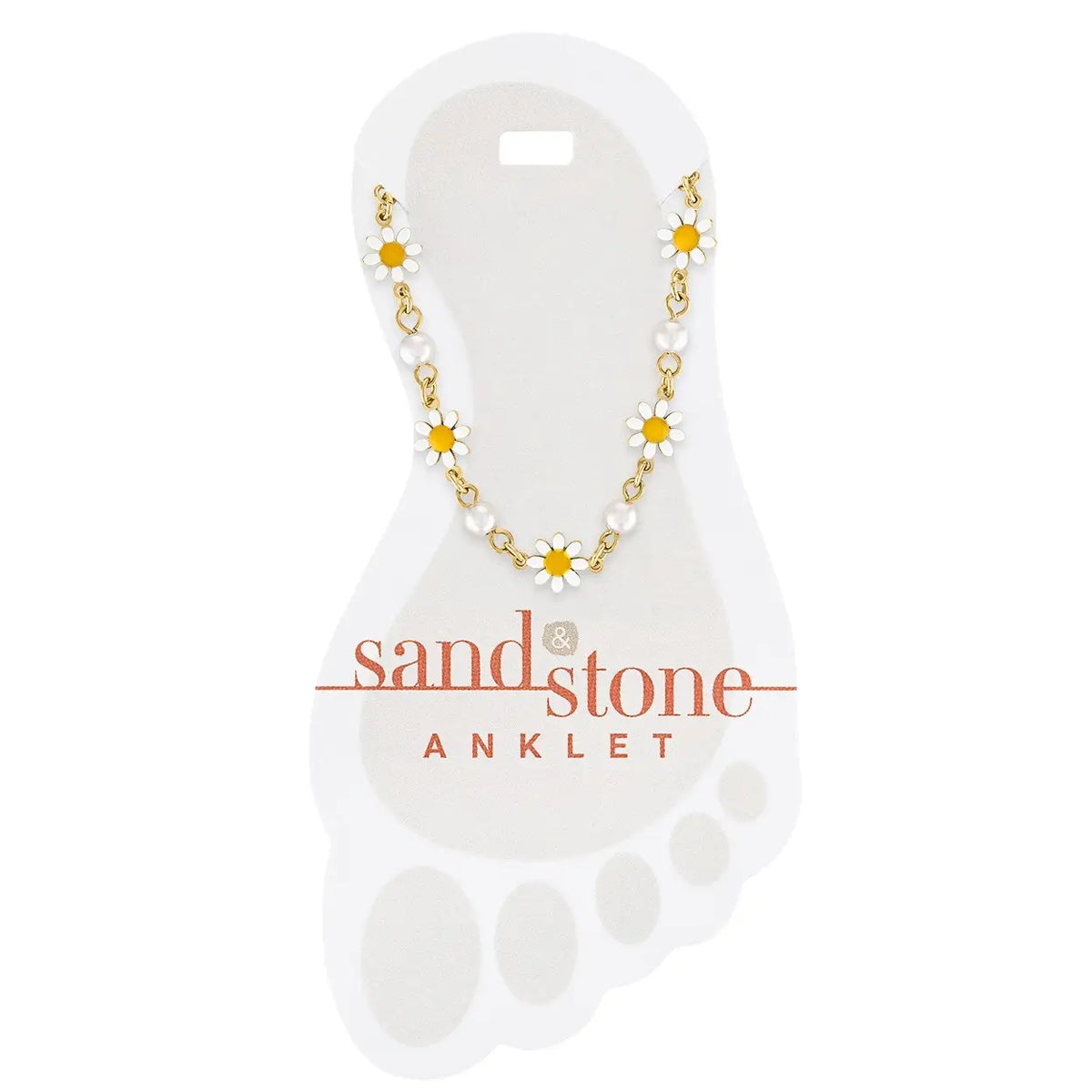 Sand & Stone Anklets Gold