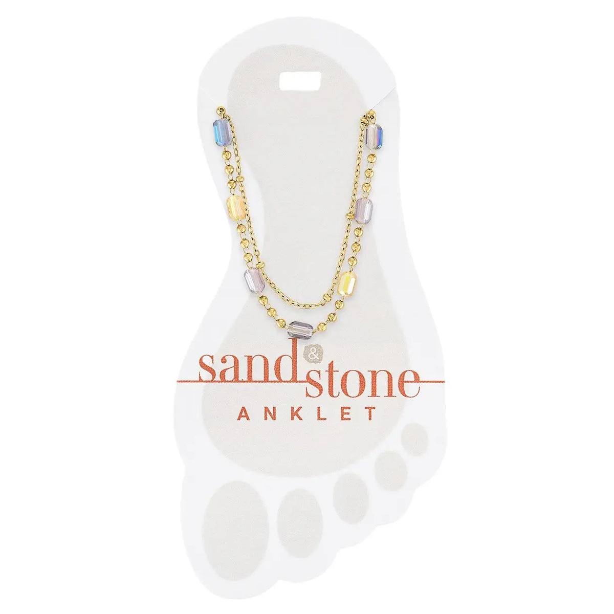 Sand & Stone Anklets Gold