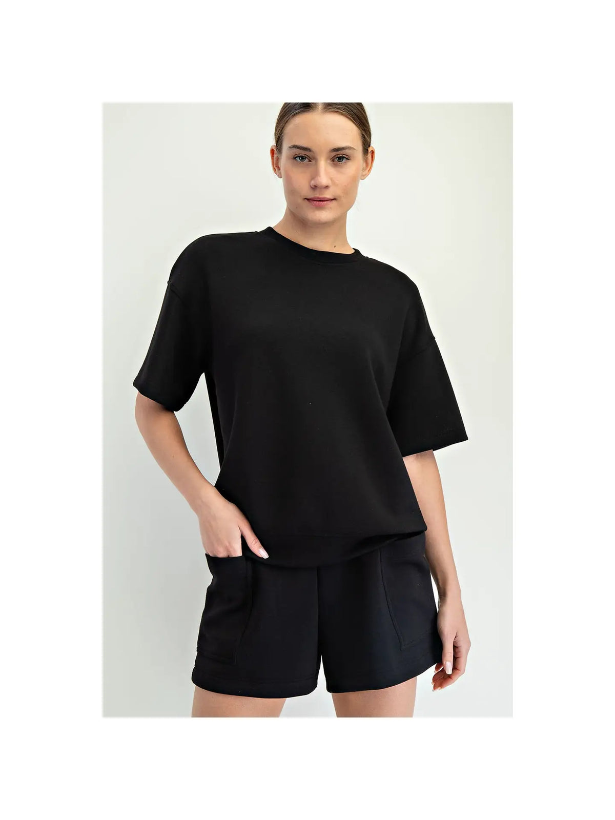 Modal Scuba Basic Short Sleeve Top
