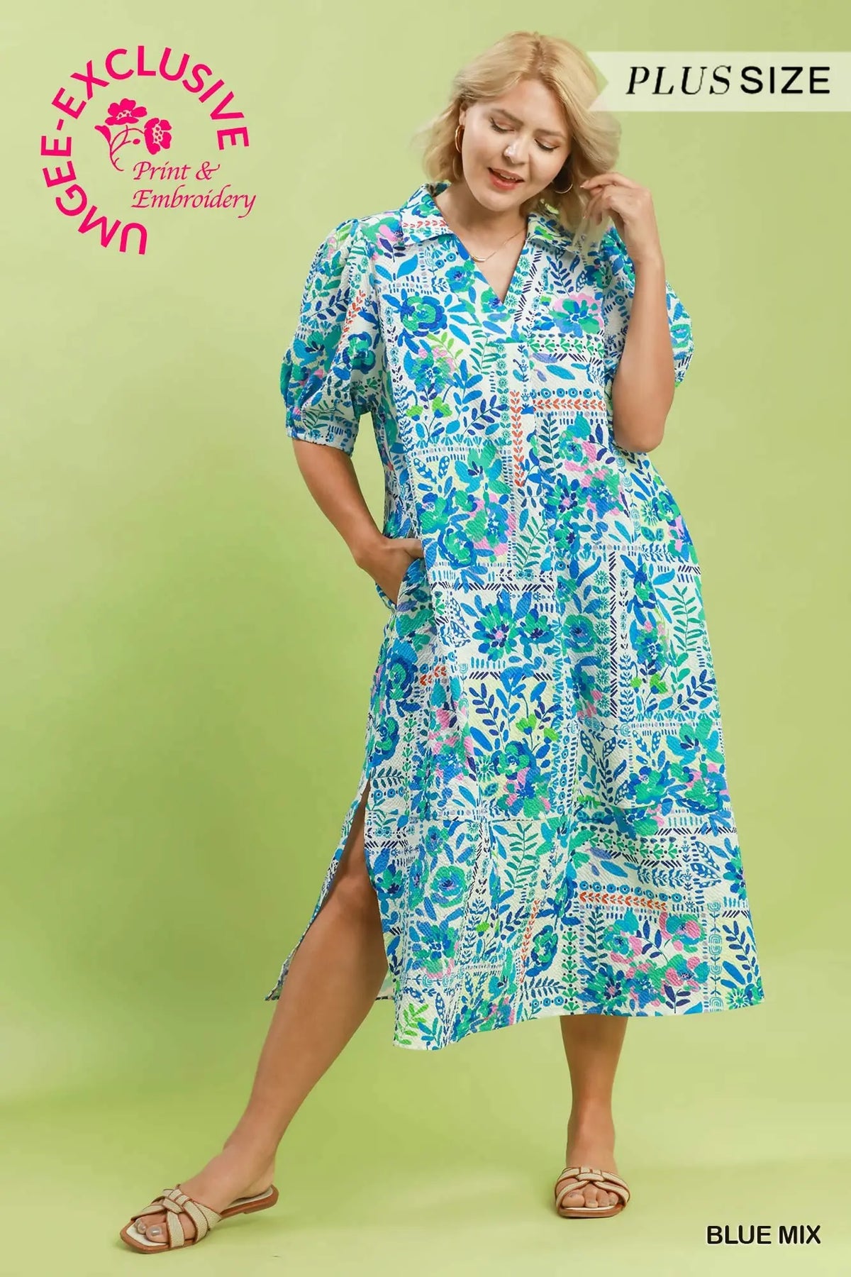 Print Midi Dress