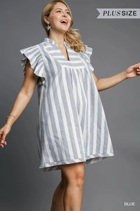 Stripe V-Neck Dress