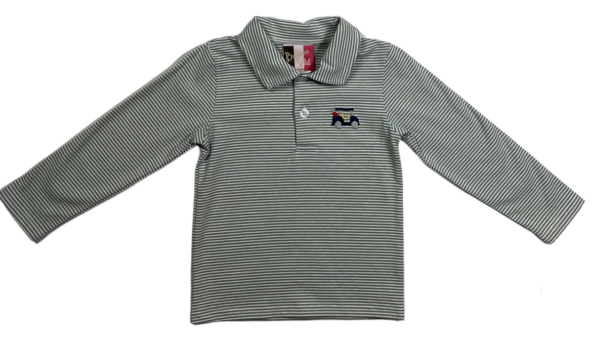 Banana Split Golf L/S Boys Polo Shirt