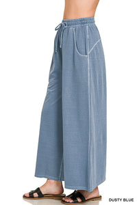 French Terry Pigment Dye & Enzyme Washed Pants