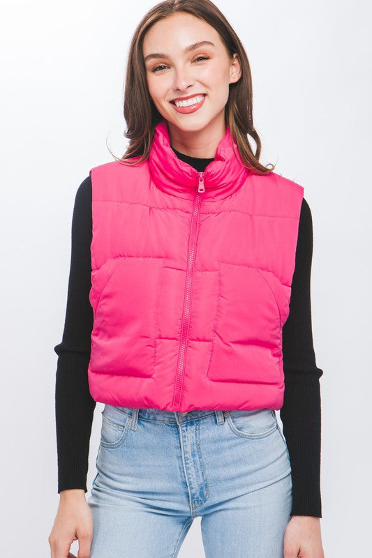 Puffer Vest With Pockets