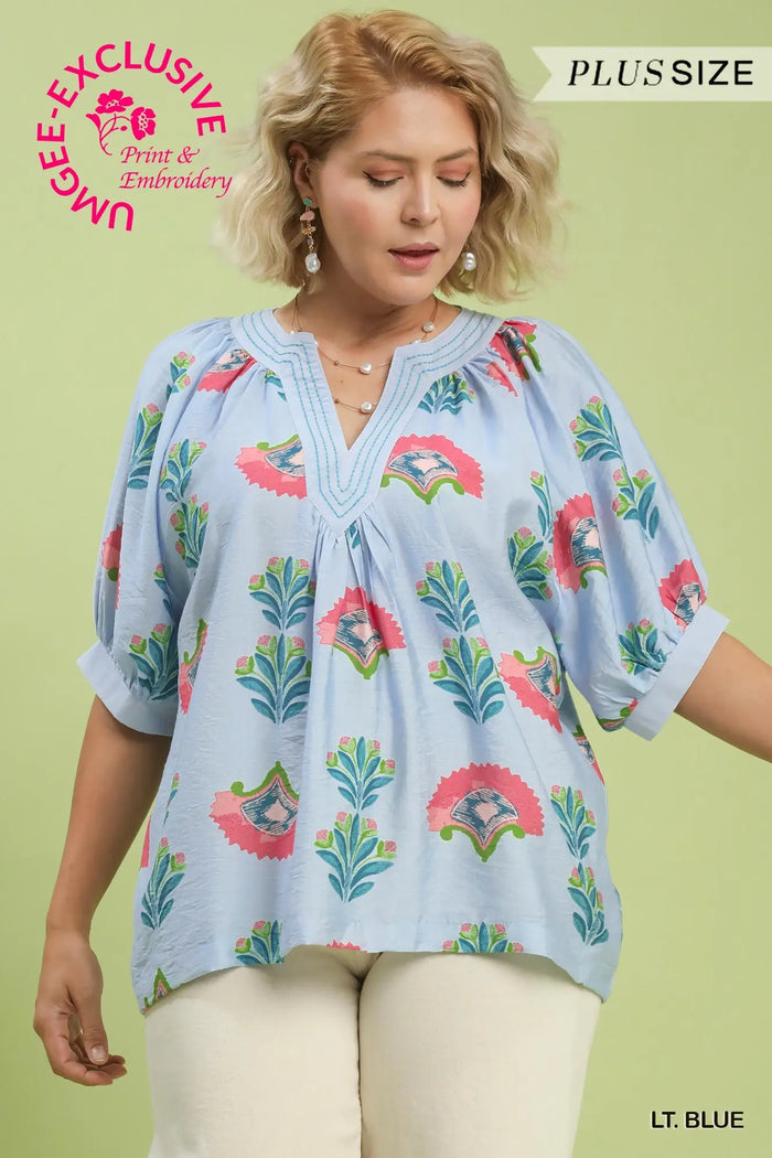 Abstract Print Top