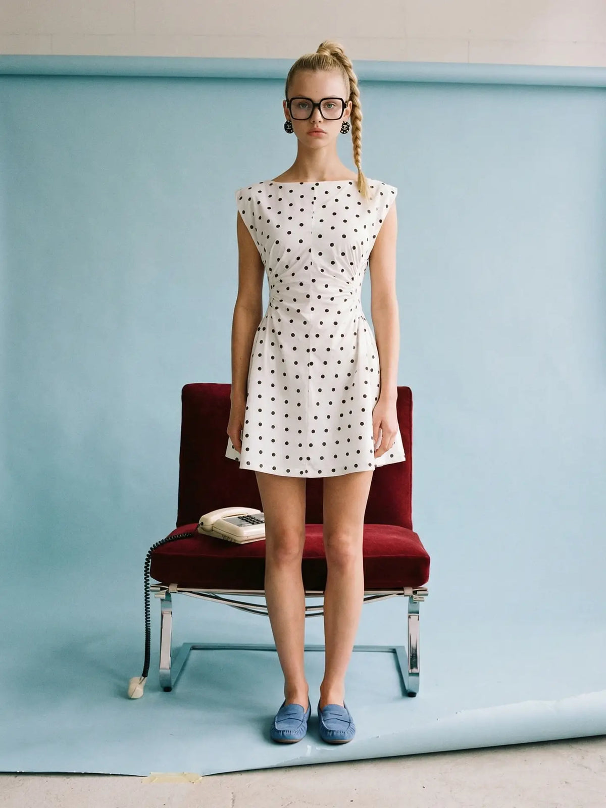 Polka Dot Summer Mini Dress