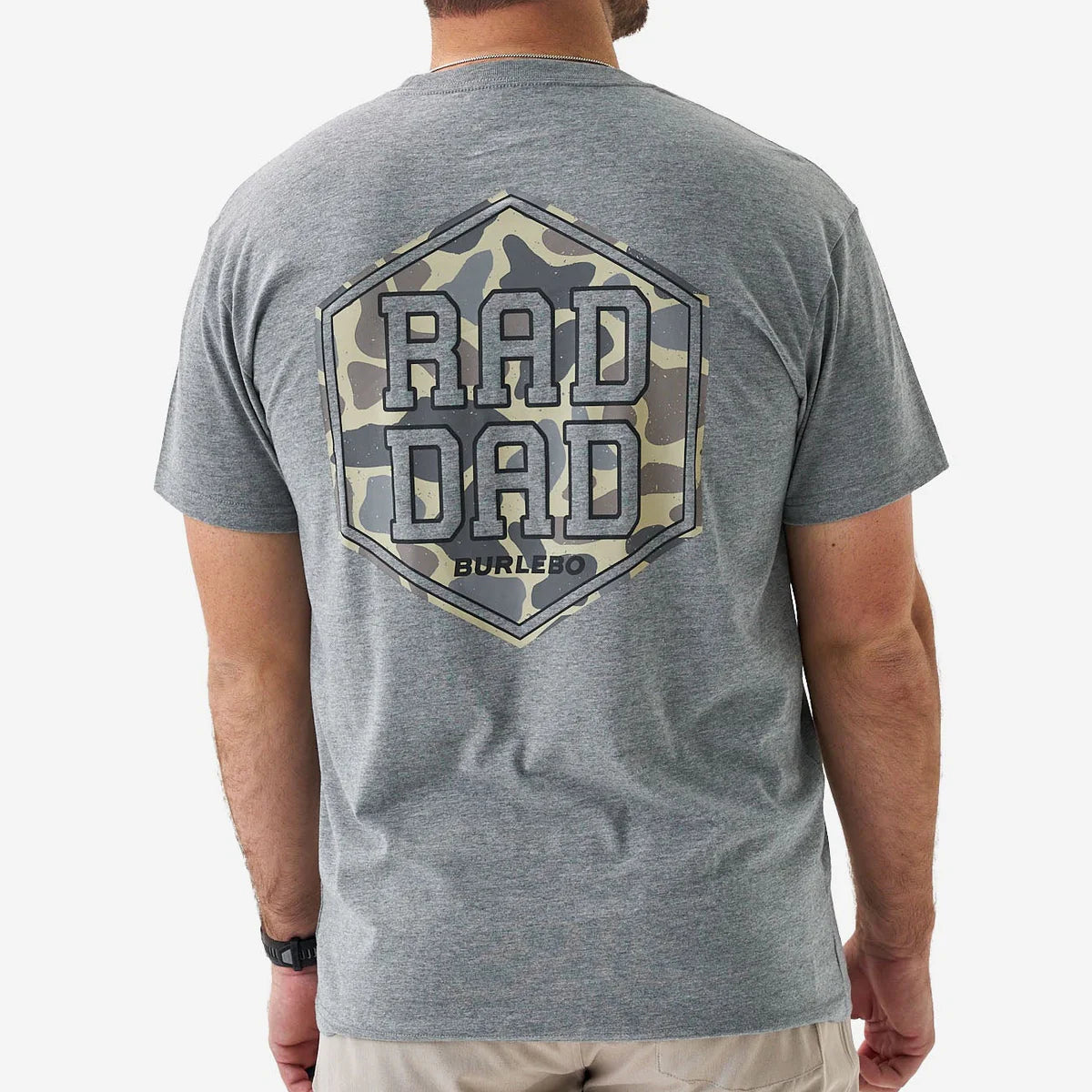 Burlebo-SS -RAD DAD Deer Camo - Dark Heather Grey