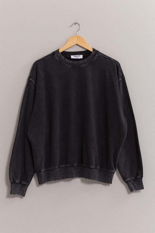 Drop Shoulders Crew Neck Sweatshirt