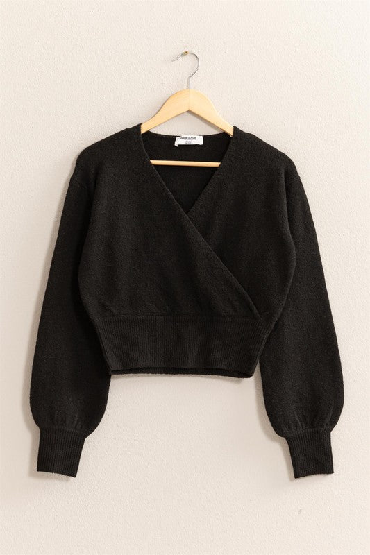 Surplice V-Neck Sweater