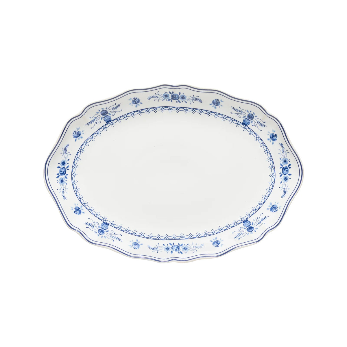 Casafina Oval Platter Vila- White/Blue