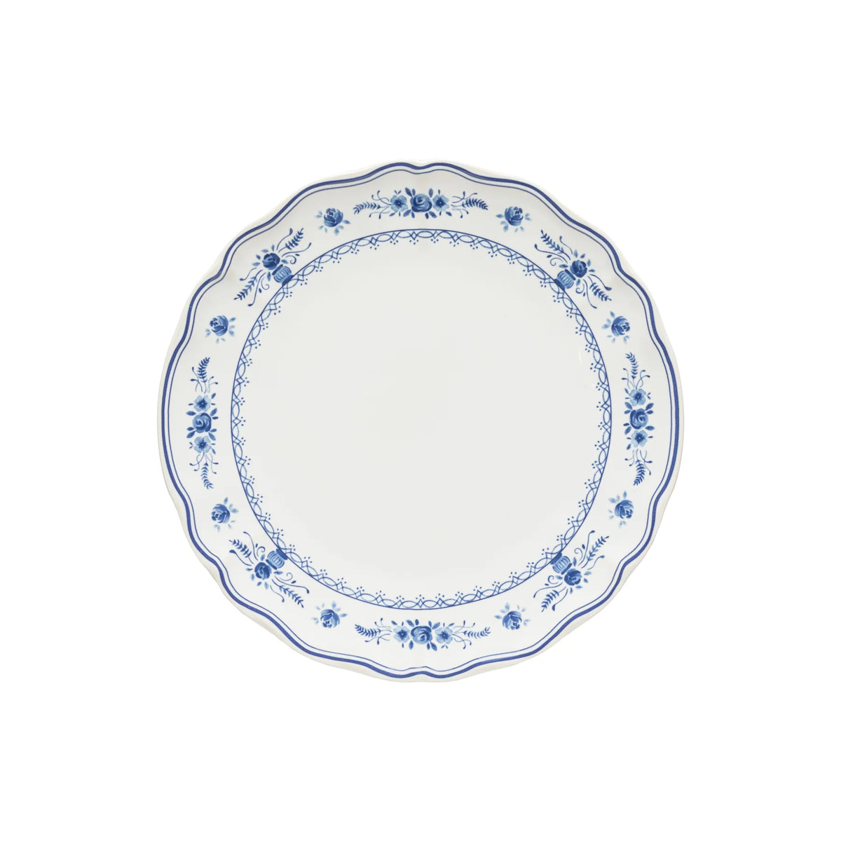 Casafina Dinner Plate Vila- White/Blue