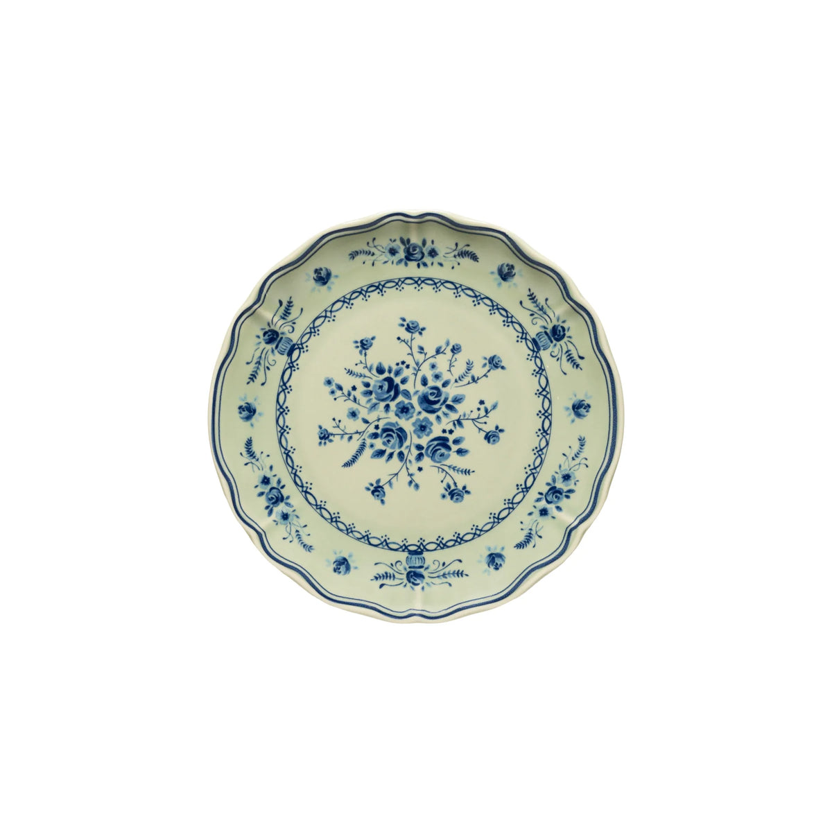 Casafina Salad/Dessert Plate Vila- Olive/Blue