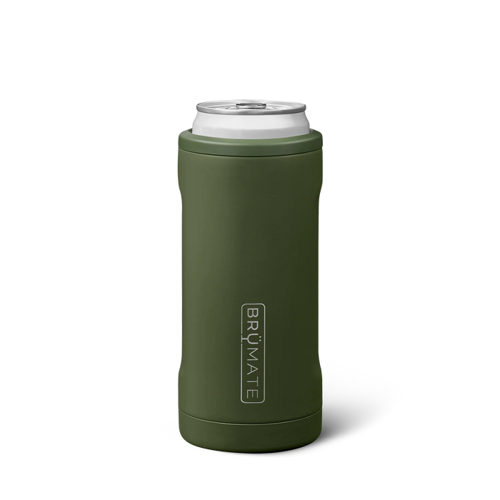 BruMate Hopsulator Slim OD Green | 12oz Slim Cans