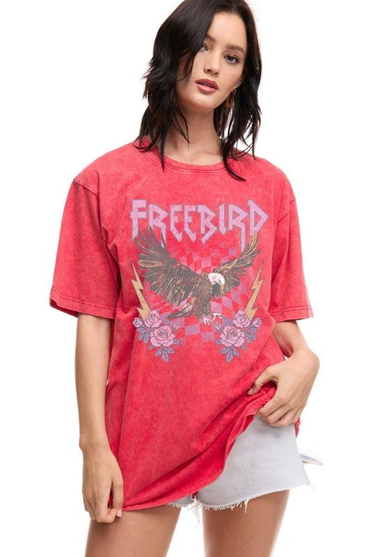 FREE BIRD EAGLE GRAPHIC TEE