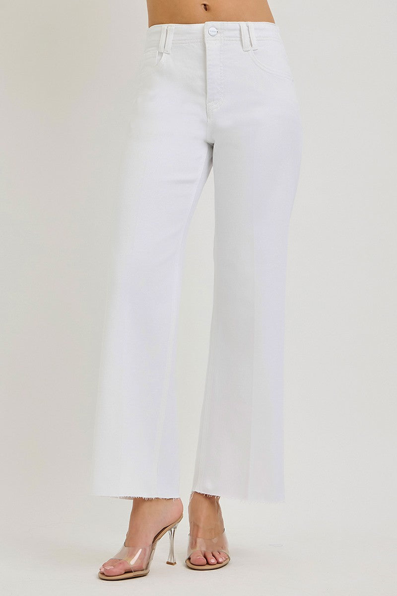 Risen Tummy Contol Highrise Ankle Wide Crease Line