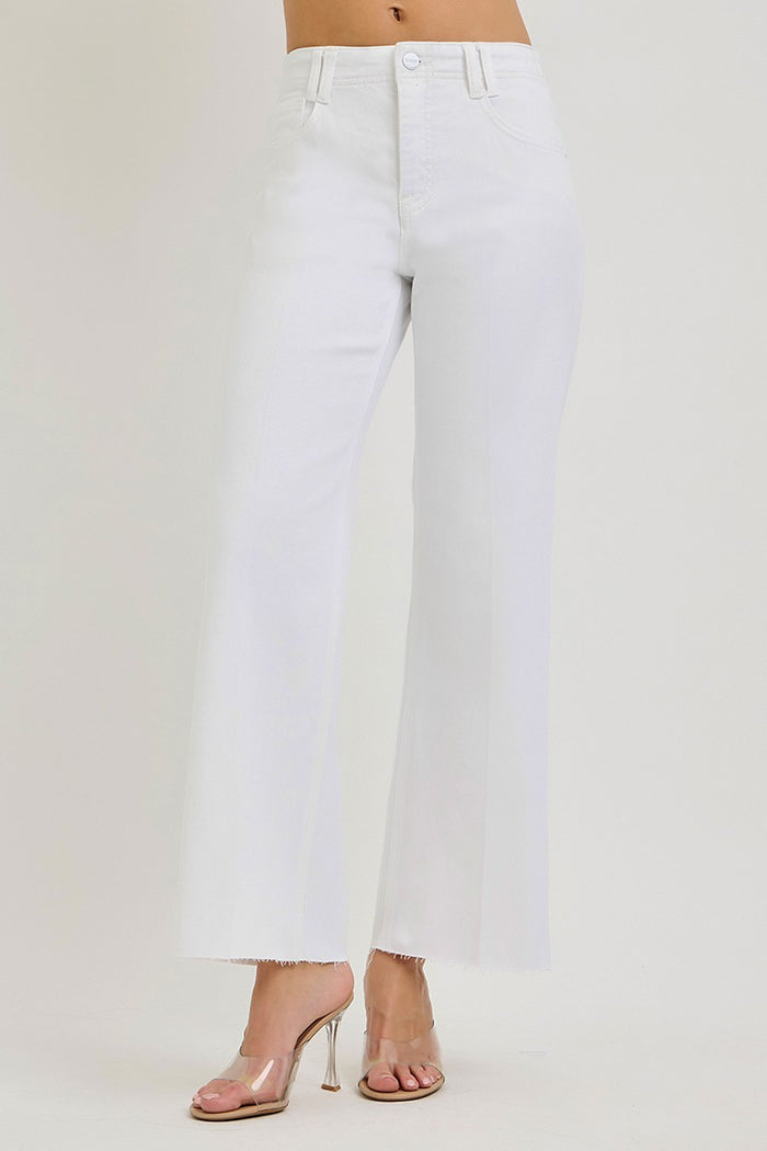 Risen Tummy Contol Highrise Ankle Wide Crease Line