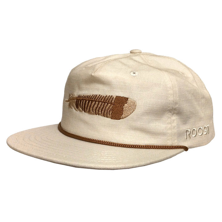 Roost Turkey Feather Rope Hat- Khaki