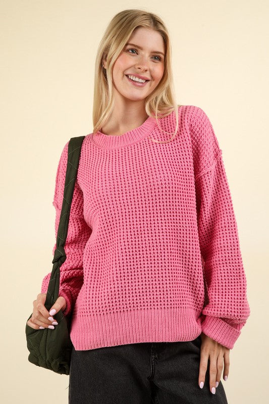 Soft Comfy Oversized Knit Sweater Pullover Top