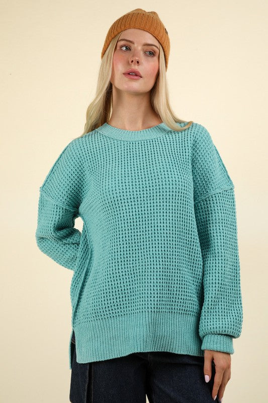 Soft Comfy Oversized Knit Sweater Pullover Top