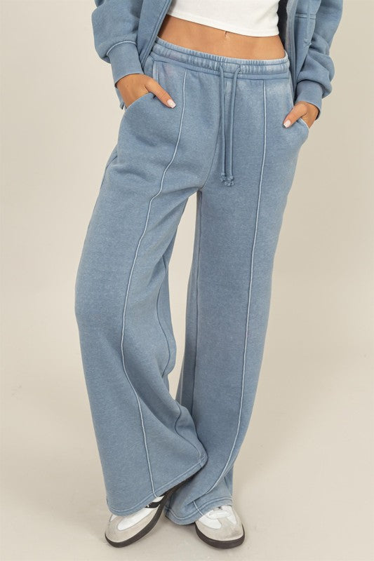 HIGH-WAIST DRAWSTRING PANTS