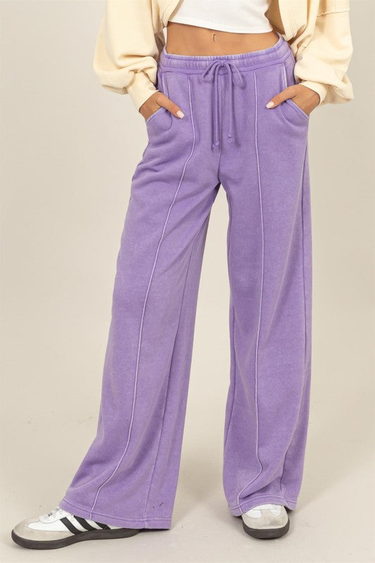 HIGH-WAIST DRAWSTRING PANTS