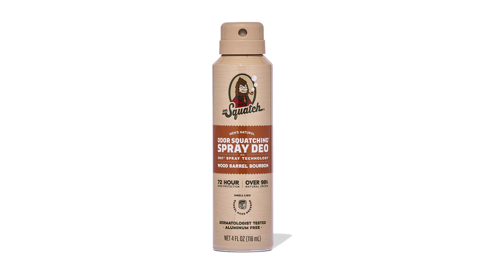 Dr Squatch - Spray Deodorant- Wood Barrel Bourbon