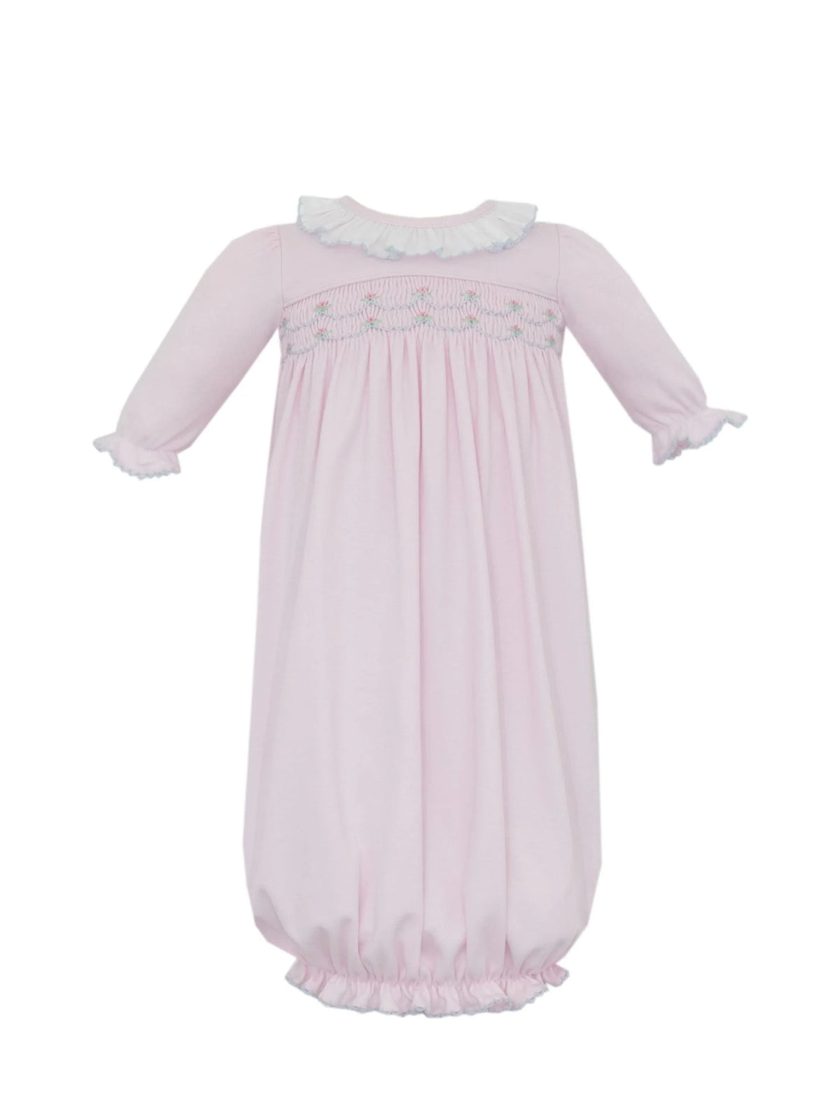 PETIT BEBE ELLIE SOLID PINK KNIT GIRL SAC L/S