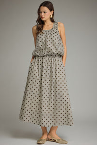 Gingham polka dot Skirt Set
