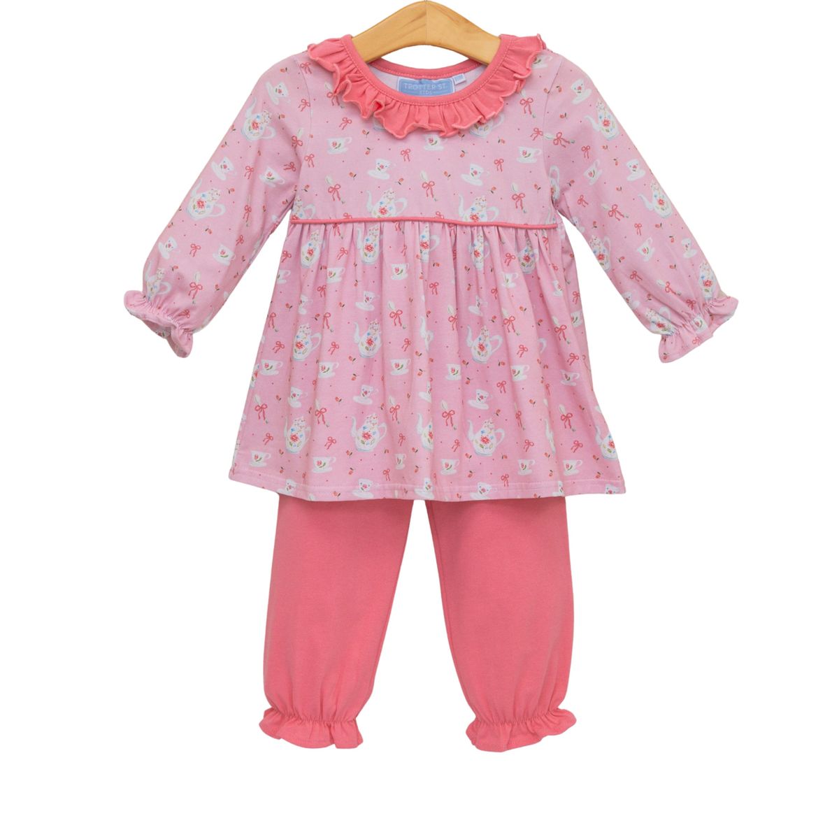 Trotter Street Tea For Two Bloomer Pant Set