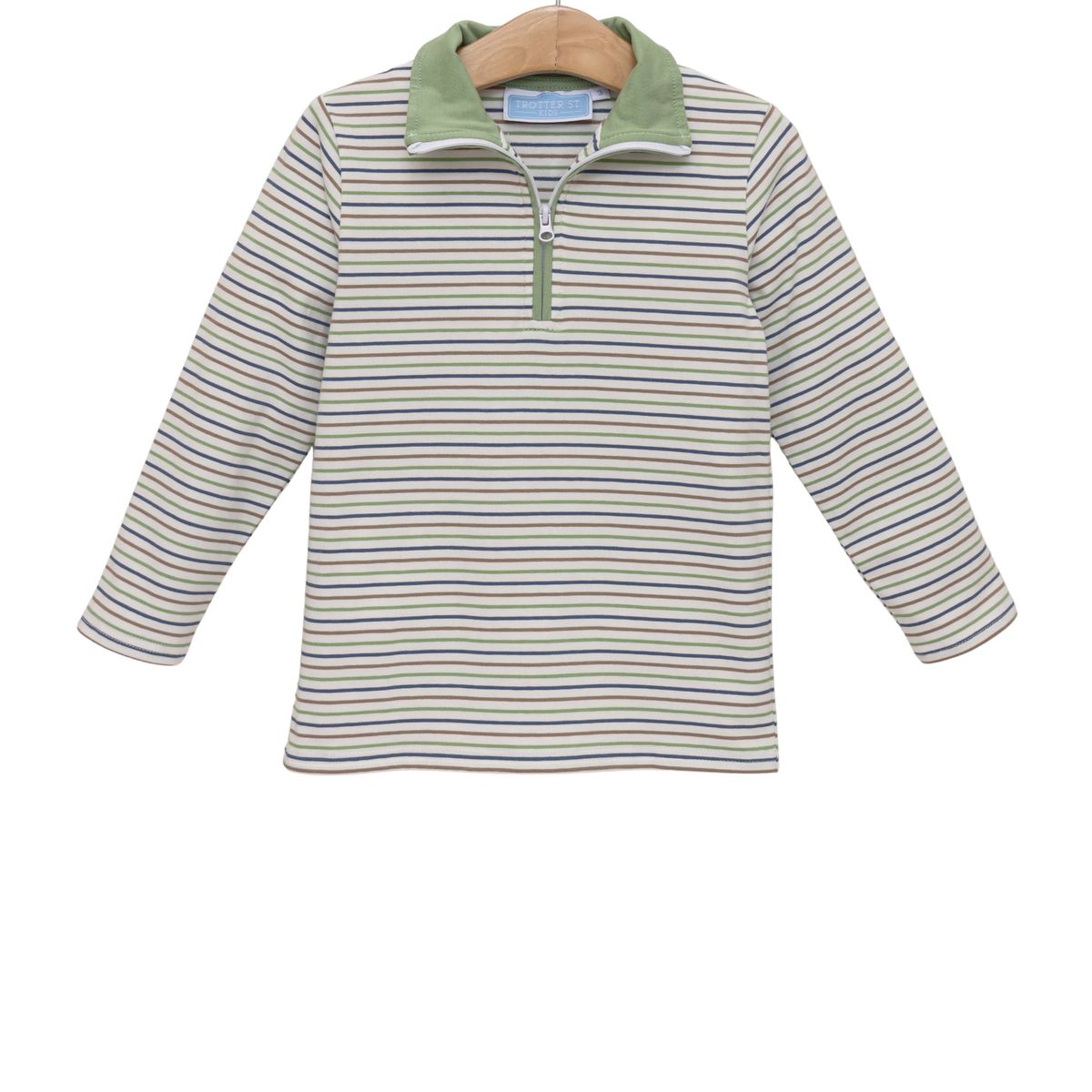 Trotter Street Tucker Pullover- Pine Cove Stripe