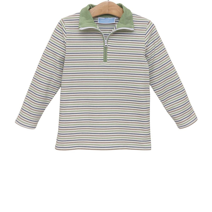 Trotter Street Tucker Pullover- Pine Cove Stripe