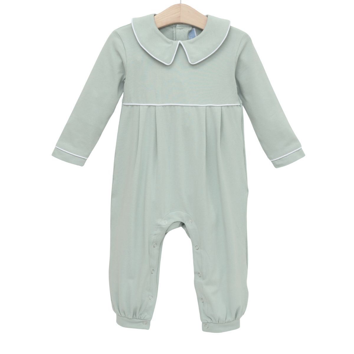 Trotter Street Joseph Romper- Sage Green