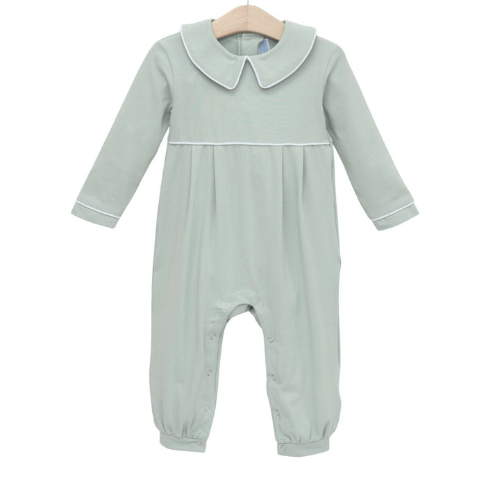 Trotter Street Joseph Romper- Sage Green