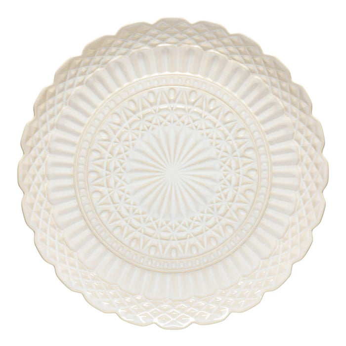COSTA NOVA Round Platter Cristal- White