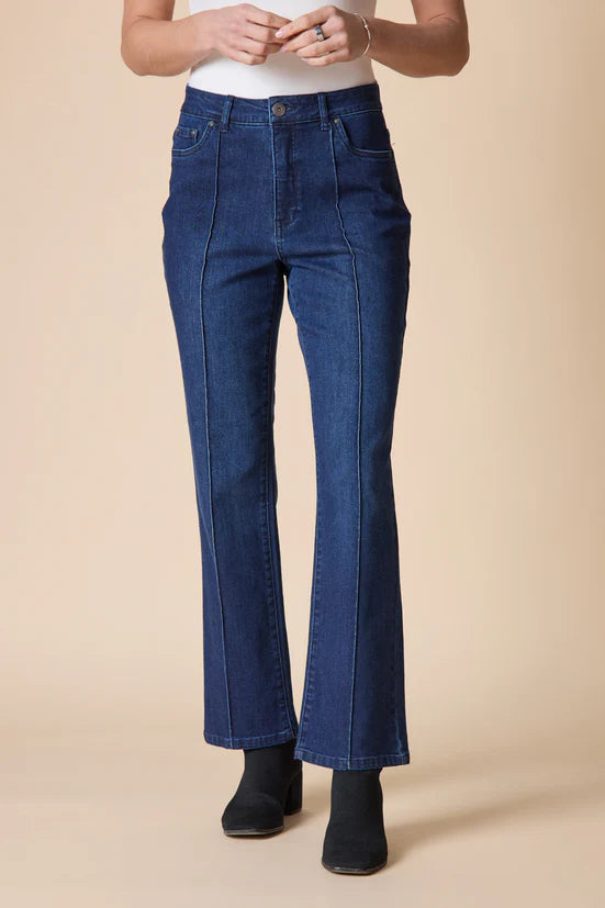 Habitat Seamed Ankle Flare Stretch Denim Jean