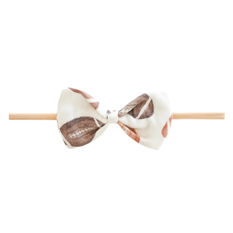 Copper Pearl Bowtie Nylon Bow