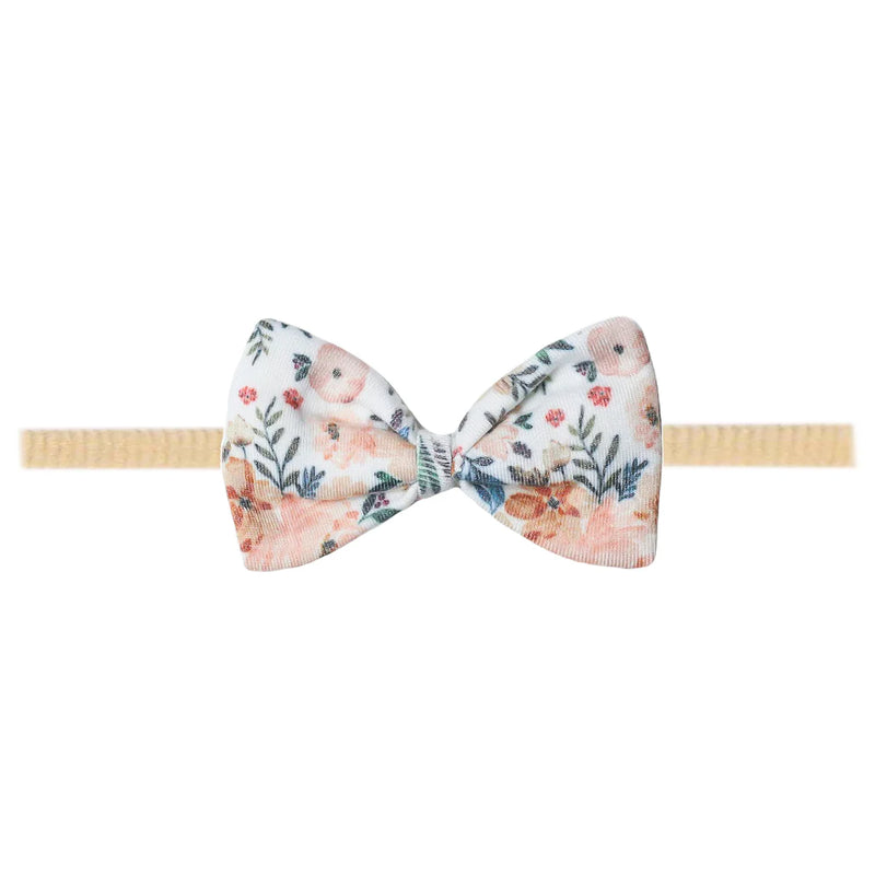 Copper Pearl Bowtie Nylon Bow