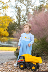 Trotter Street Construction Trucks Romper