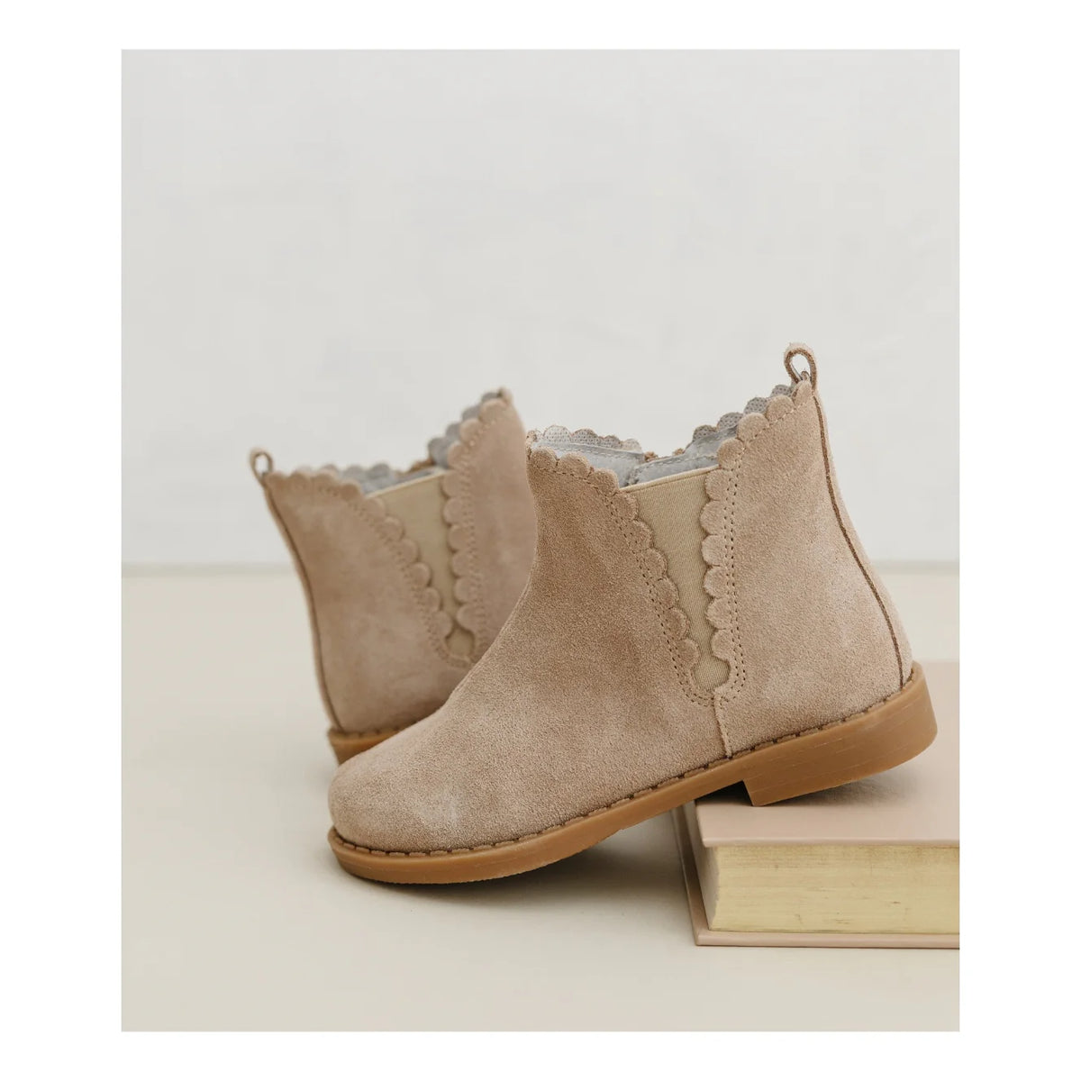 L’amour Nicola Scalloped Chelsea Boot